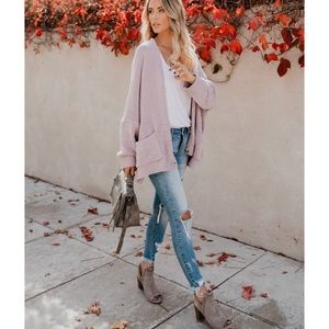 CREAM CORNUCOPIA POCKETED DOLMAN CARDIGAN